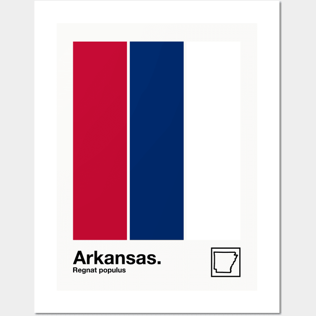 Arkansas  // Original Minimalist Artwork Poster Design Wall Art by DankFutura